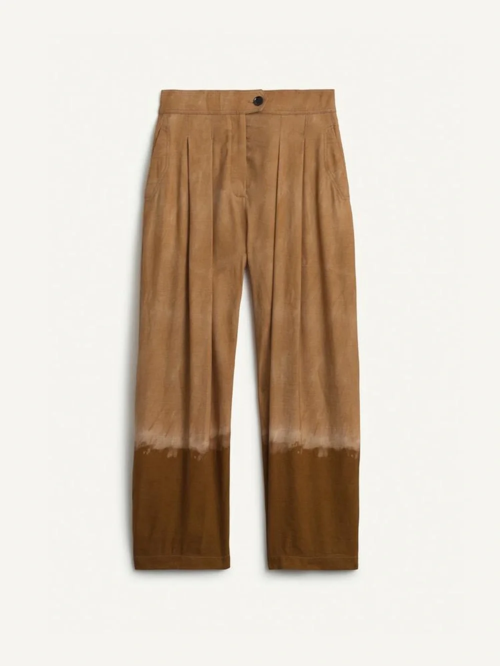 NWT. Zara SRPLS Sand/Marl Viscose/Linen Blend Mid-Rise Pants. Size L.